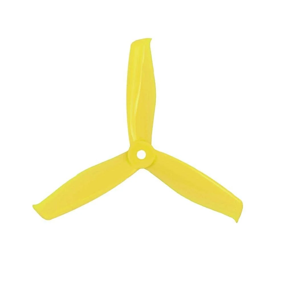 Gemfan Hulkie 5055S V2 Tri-Blade 5" Prop 4 Pack - Choose Your Color — Lemon Yellow