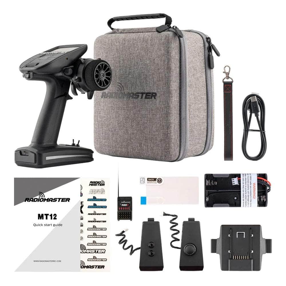 RadioMaster MT12 Surface Radio EdgeTX RC Transmitter w/ PWM Receiver - Choose Version — 4-in-1