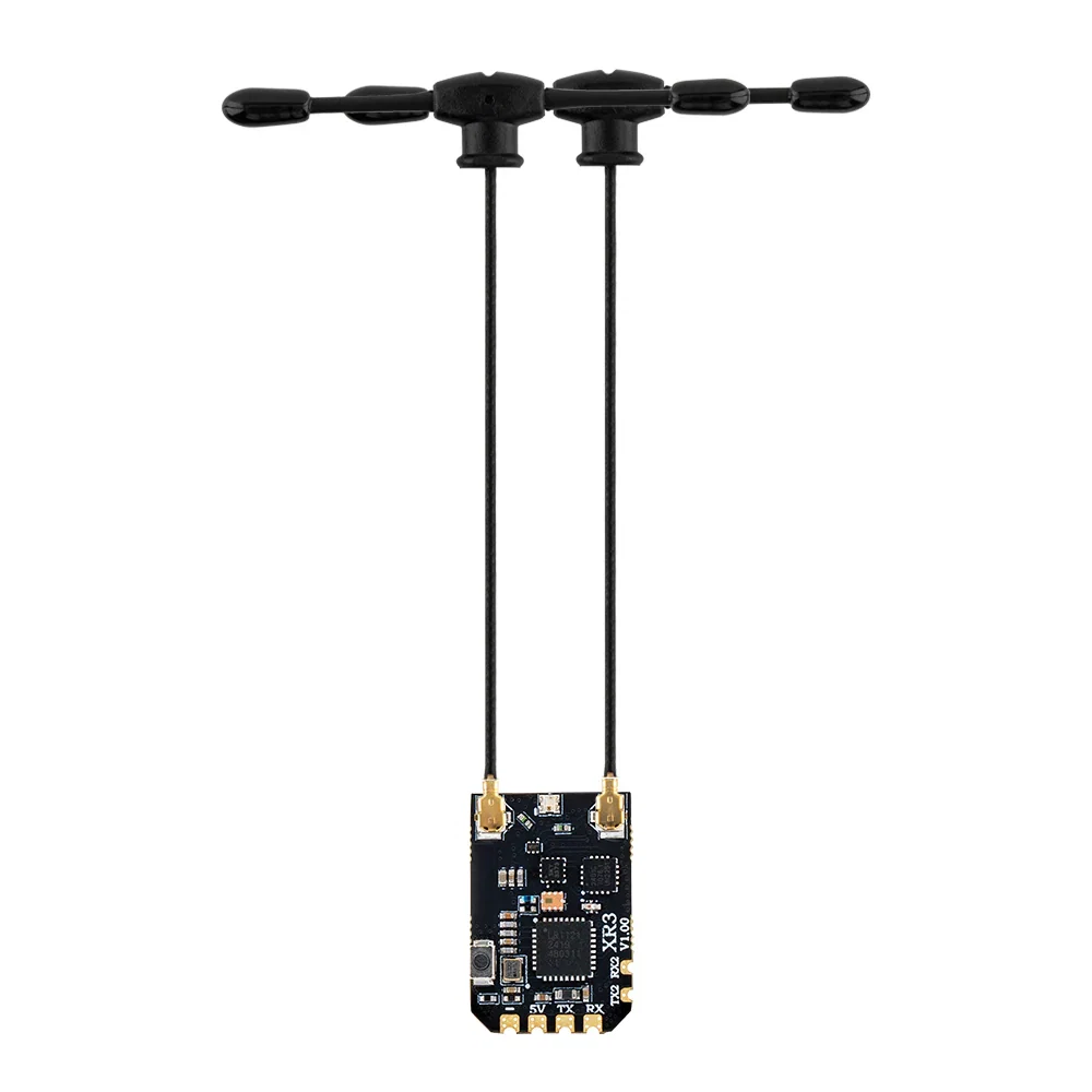RadioMaster XR3 Nano Multi-Frequency Antenna Diversity ExpressLRS Receiver - Choose Antenna — 2 x 2.4GHz