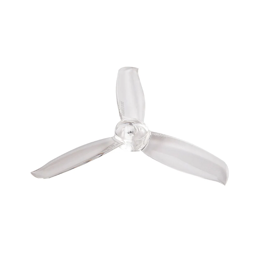 Gemfan Windancer 3028 3-blade Propeller Compatible 5mm/1.5mm Mounting Hole — Clear