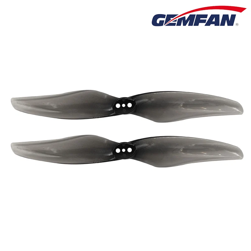 GEMFAN Hurricane 4024 2-BLADE 4" Durable PROP 4CW 4CCW (CHOOSE COLOR) — Clear Grey