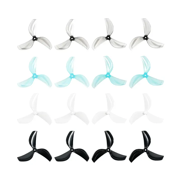 Śmigła Gemfan 45 mm 3-łopatkowe (wał 1,5 mm, 4 szt.) 16szt (różne kolory)