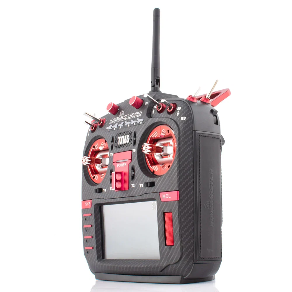 RadioMaster TX16S MKII MAX EdgeTX RC Transmitter w/ AG01 Hall Gimbals - Choose Version — Carbon Fiber Red / ELRS