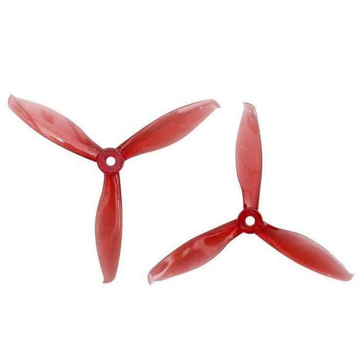 Gemfan Flash 5149 Tri-Blade 5" Prop 4 Pack - Choose Your Color — Red