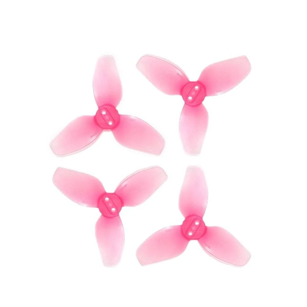 HQProp 2x1.6x3 3-Blade Propeller for DJI Neo (Set of 4) - 1.5mm Shaft — Pink