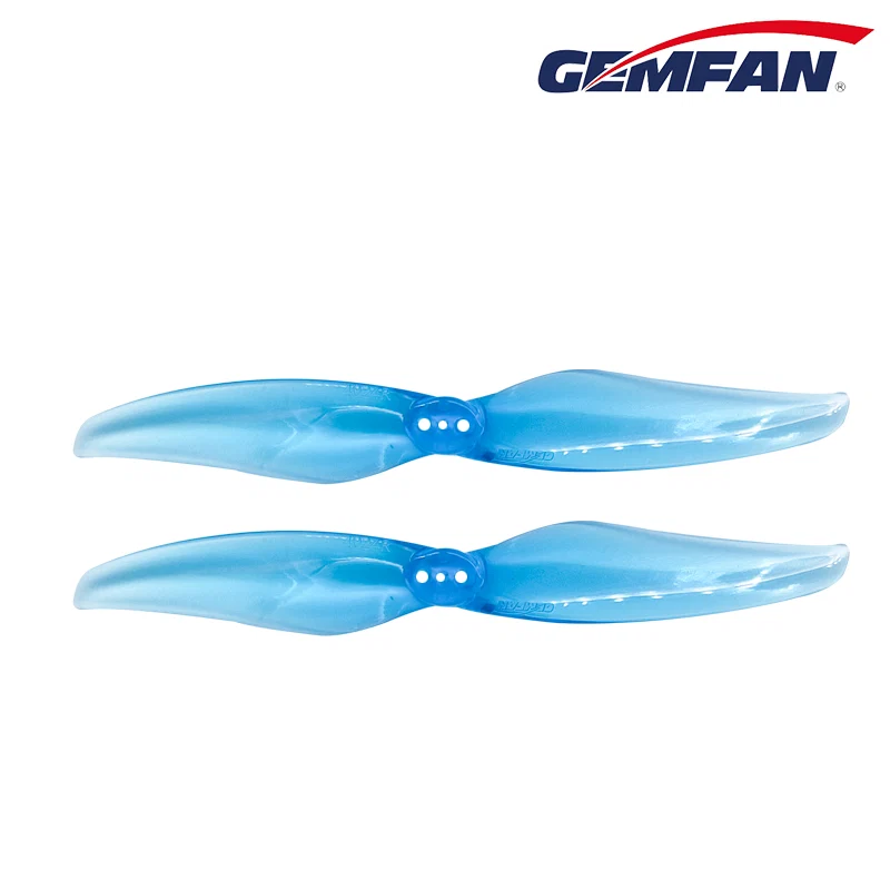 GEMFAN Hurricane 4024 2-BLADE 4" Durable PROP 4CW 4CCW (CHOOSE COLOR) — Clear Blue