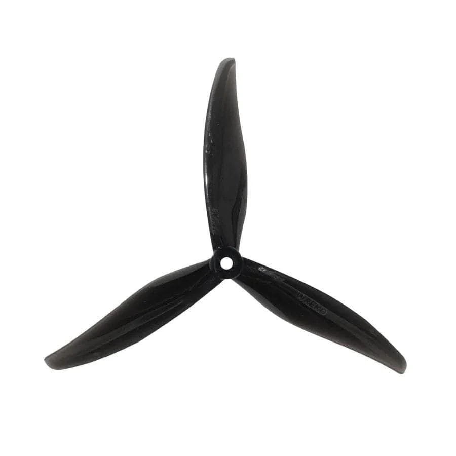 Gemfan Hurricane 7043 Durable Tri-Blade 7" Prop 4 Pack - Choose Your color — Midnight Black
