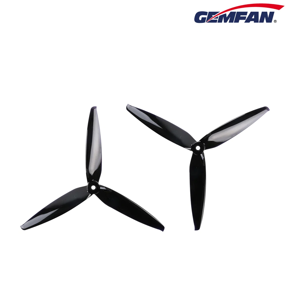Gemfan Flash 7040 Tri-Blade 7" Prop 4 Pack - (Choose Color) — Fluorecsent Yellow