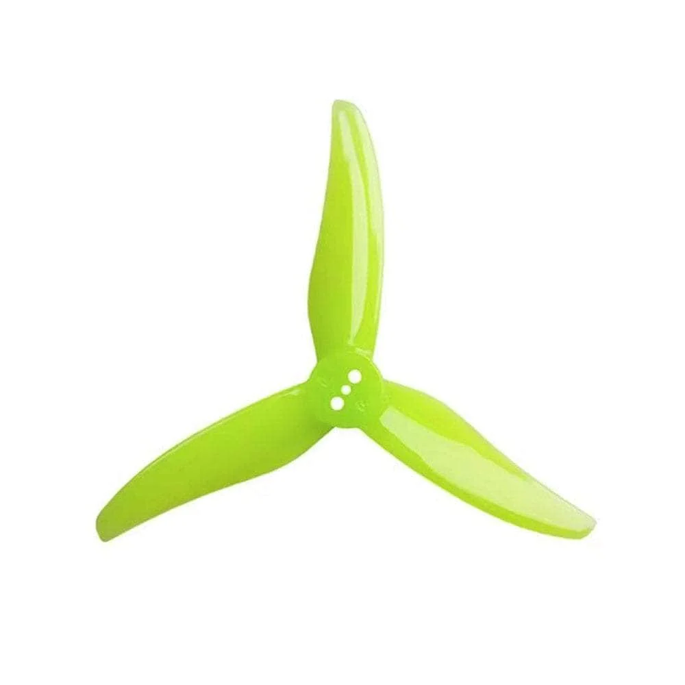 Gemfan Hurricane 3520 Durable 3-Blade Propeller (Set of 4) - 1.5mm — Yellow