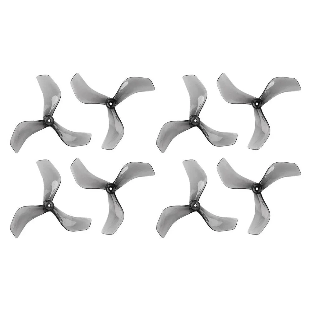 Gemfan 2216 3-Blade Propeller (Set of 8) - 1.5mm — Clear Gray