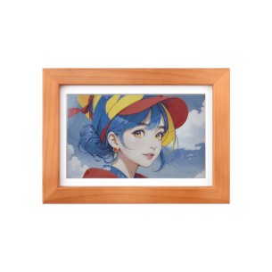ESP32-S3-PhotoPainter - 7,3″ kolorowy wyświetlacz e-papierowy E6 w drewnianej ramce - Waveshare 32408