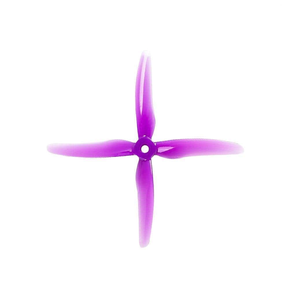 Gemfan Hurricane X 51455 Durable Quad-Blade 5" Prop 4 Pack - Choose Your Color — Purple