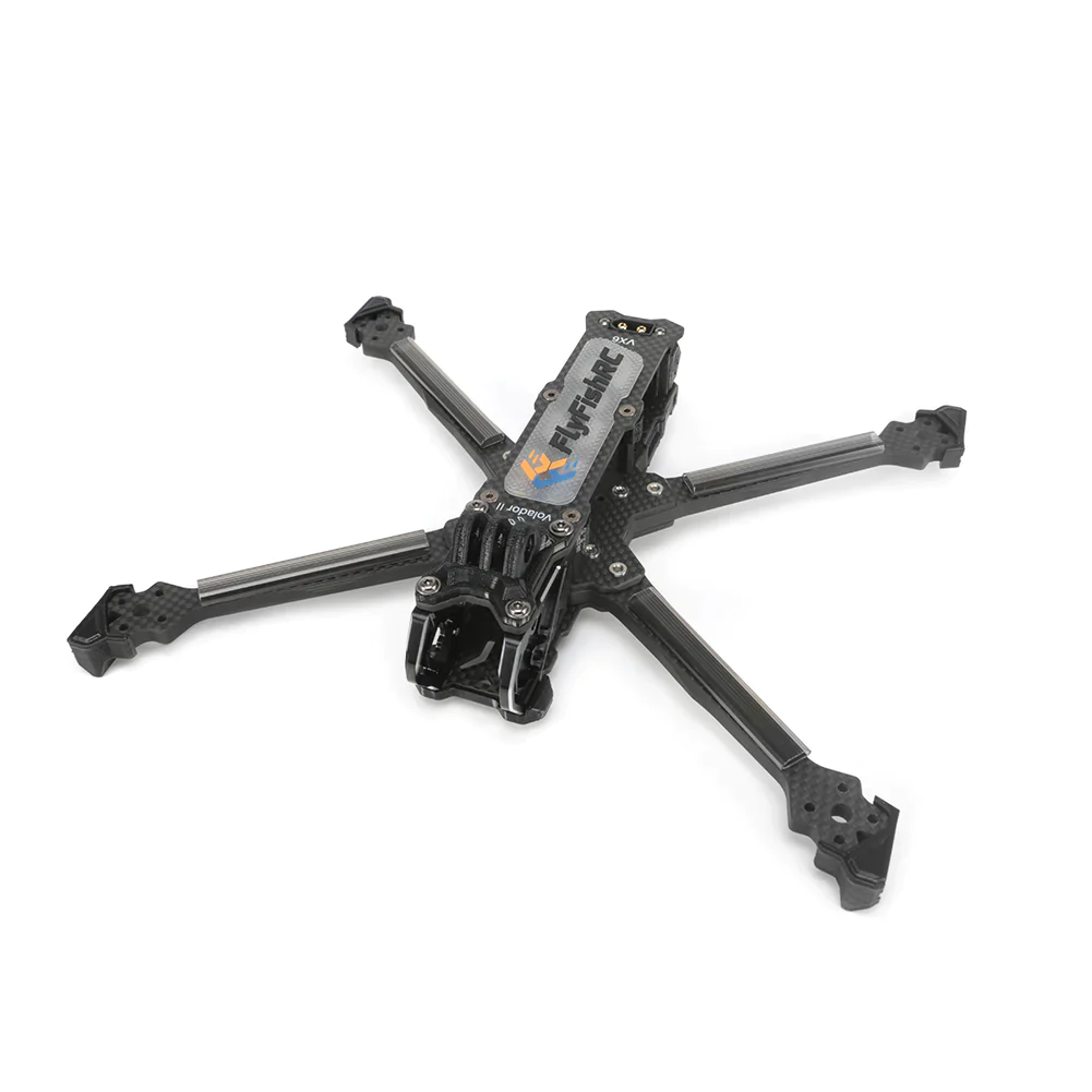 FlyfishRC Volador II VX6 O4 FPV Freestyle T700 Frame Kit - Choose Color — Black TPU