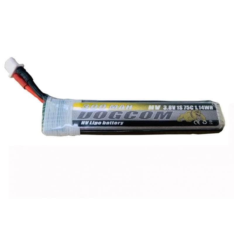 DogCom 3.8V 1S 300mAh 75C LiHV Battery w/ Cabled - BT2.0