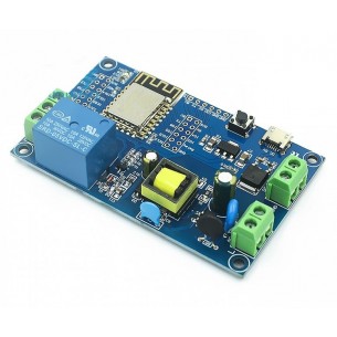 Płytka z modułem WiFi ESP8266 i przekaźnikiem