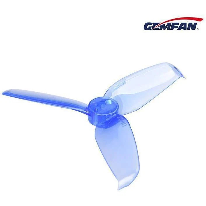 GEMFAN 2540 FLASH TRI BLADE PROP 4CW+4CCW — Clear Blue