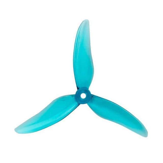 Gemfan Hurricane 51499 Durable Tri-Blade 5" Prop 4 Pack - Choose Your Color — Clear Blue