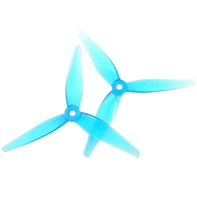 HQ Prop 5135 V2(R35 V2)5.1x3.5x3 Tri-Blade 5" Prop 4 Pack - Choose Your Color — Blue