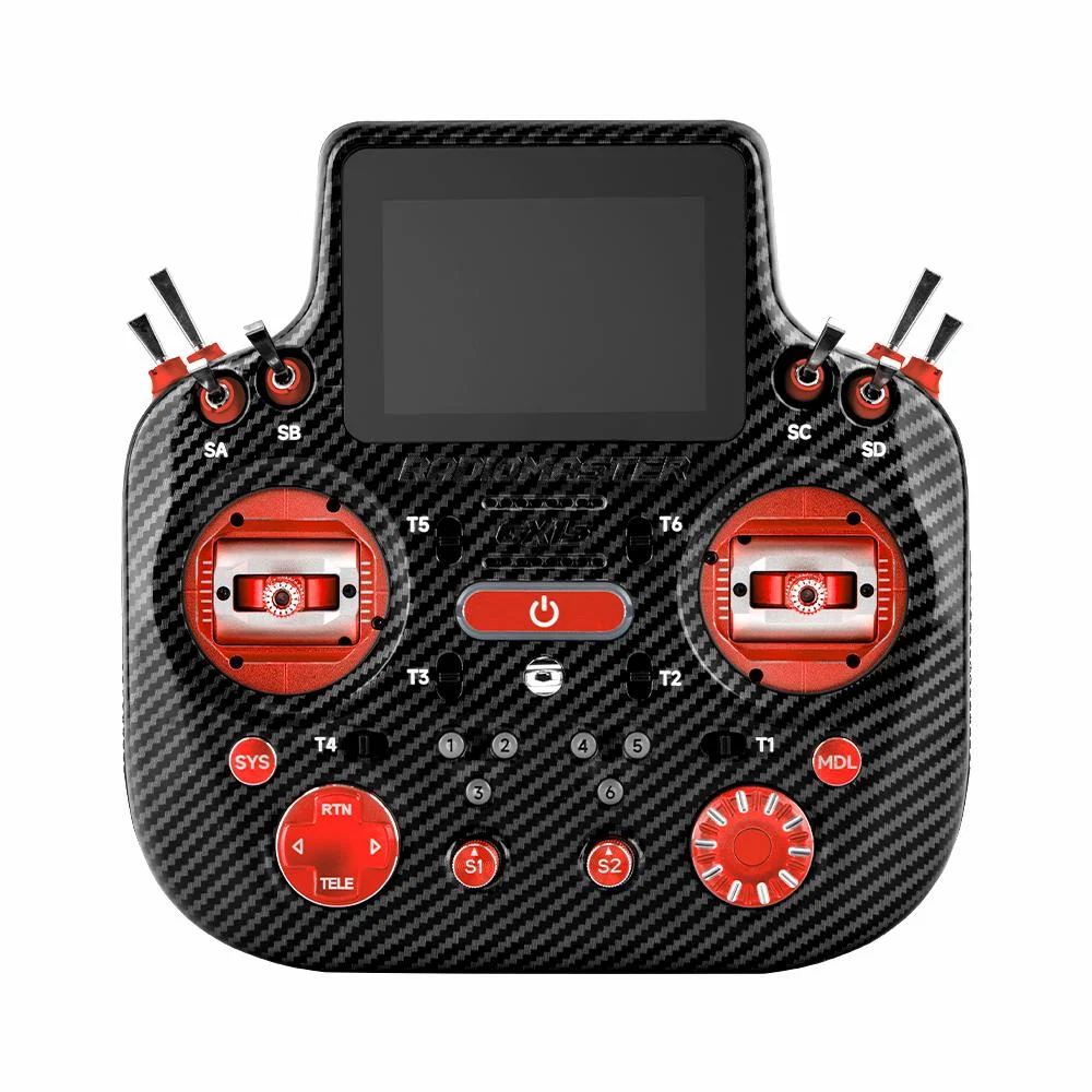 RadioMaster GX15 MAX ELRS Gemini 2.4GHz 3.5-inch Touchscreen Display AG02 Gimbals Radio Controller - Choose Color — Red
