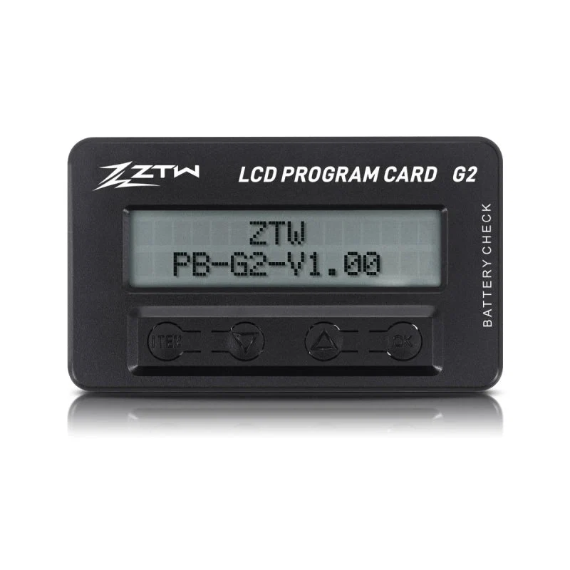 ZTW Multifunctional LCD Program Card/Box G2 for Beatles/Mantis Slim G2 ESCs Lipo Battery Checker and Servo Tester