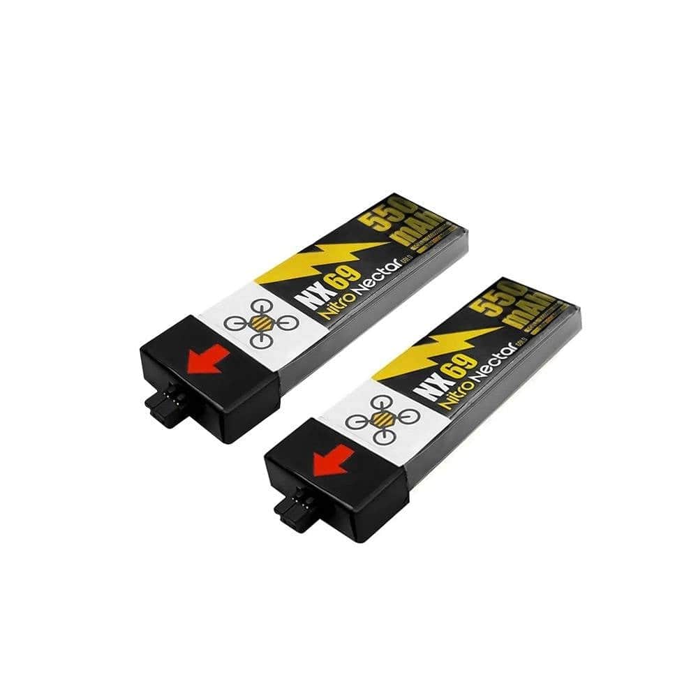 NewBeeDrone Nitro Nectar 550mAh 1S 80C HV LiPo Battery (2pcs) - NX69