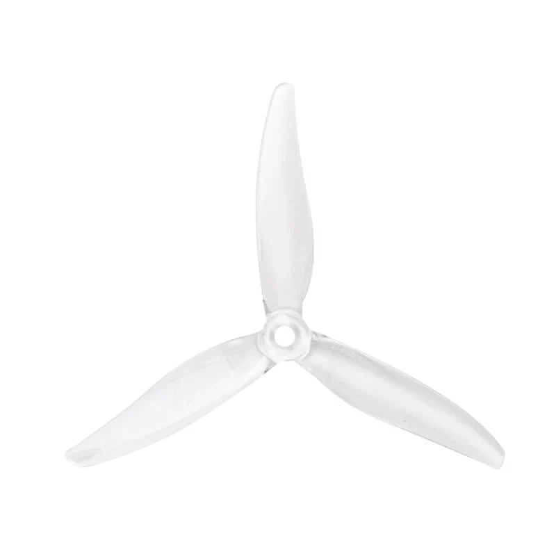 Gemfan Hurricane MCK Edition ReV3 51366-3 Durable Tri-Blade 5" Prop - 2CW+2CCW - Choose Color — Light Speed Clear