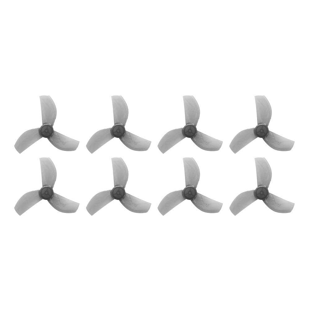 Gemfan 35mm-3 Tri-Blade Micro/Whoop Prop 8 Pack (1mm Shaft) - Choose Your Color — Clear Gray