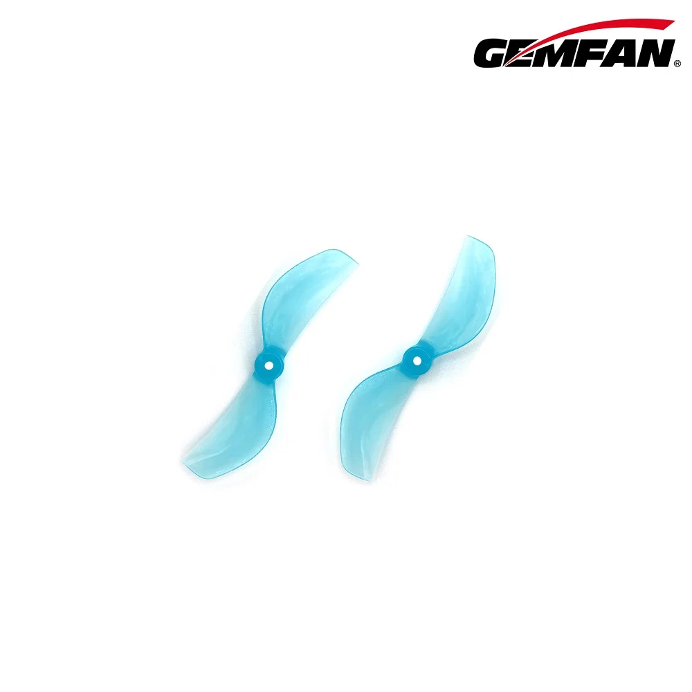 Gemfan 45mm-2 Bi-Blade 1.5mm Shaft Propellers - (4CW+4CCW) - Choose Color — Clear Blue