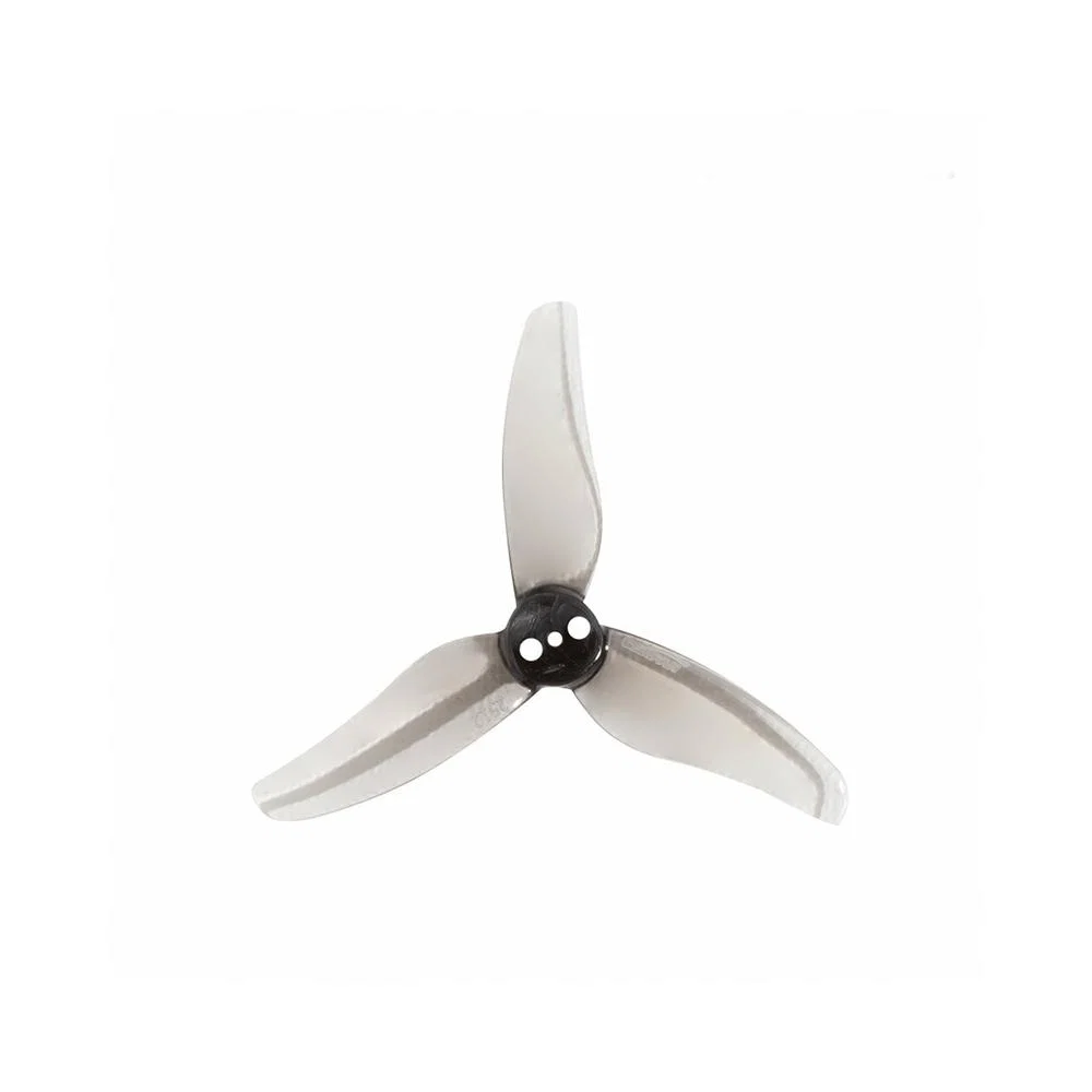 Gemfan Hurricane 2512 Tri-Blade 2.5" Prop 8 Pack - Choose Your Color — Clear Grey