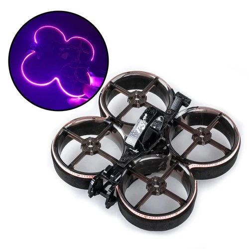 Flywoo CineRace20 V1.2 Neon Led Frame Kit — Transparent Black Duct w/ Purple LED