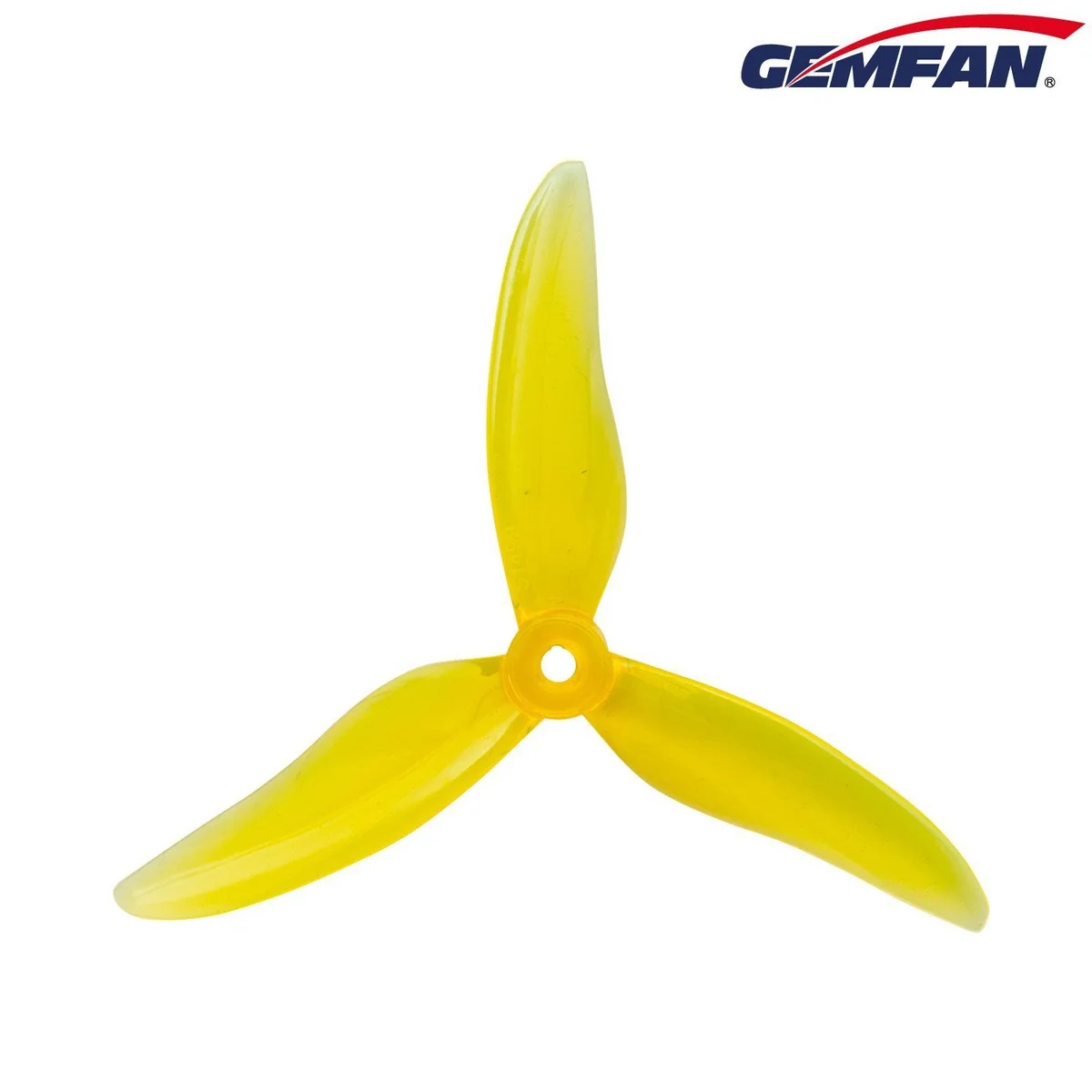 Gemfan HURRICANE DURABLE 51499 Tri-Blade Propeller (2CW 2CCW) — Clear Yellow