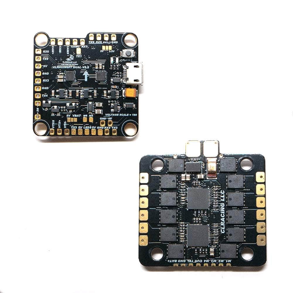 CLRacing F7 V2.2 45A 2-6S 30x30 Stack Combo (F7 FC / 32Bit 45A 4in1 ESC) - Dual ICM20602 — Dual ICM20602