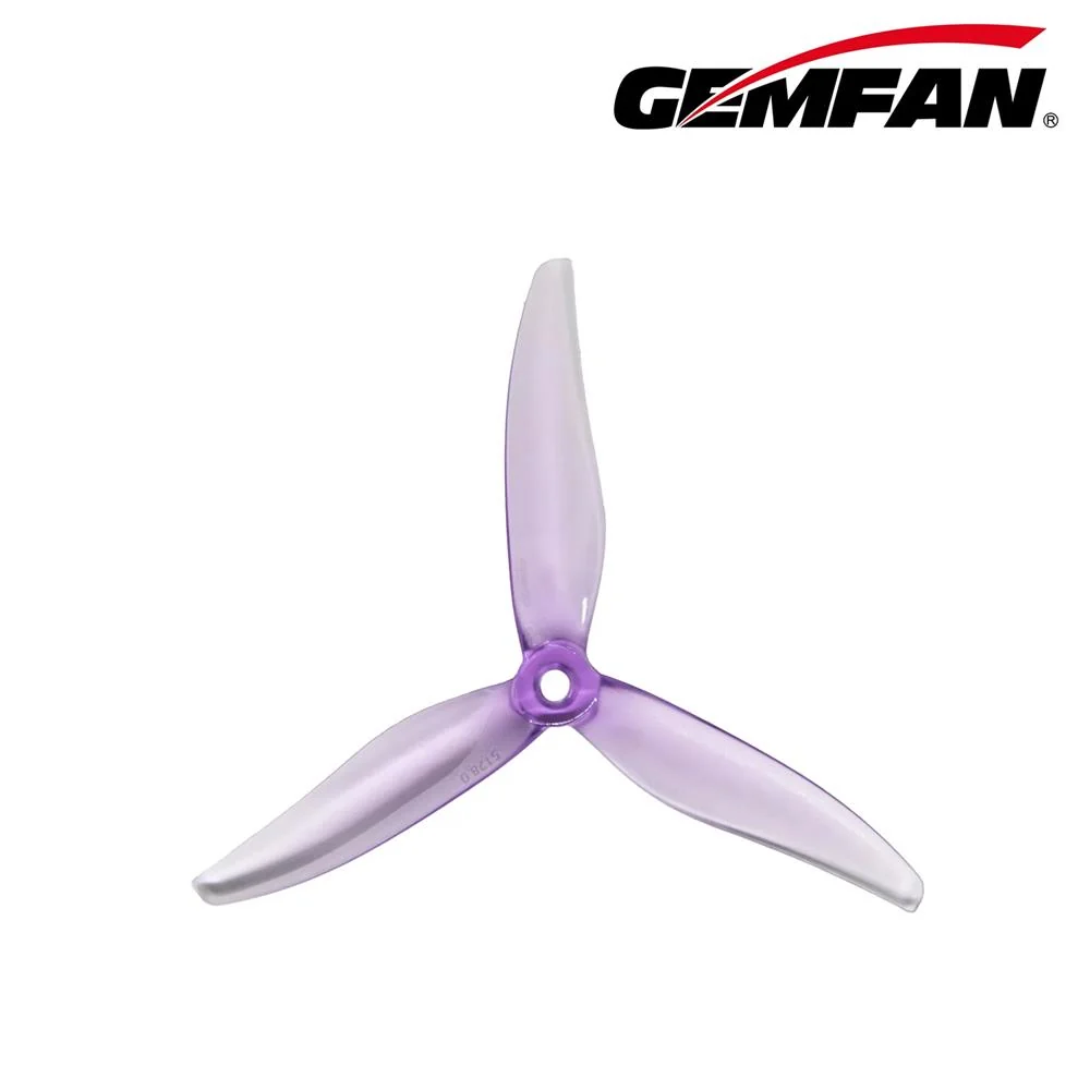 Gemfan Fury 5128 3 (5.1x2.8x3) PC Durable Prop (2CW+2CCW)- Choose Color — Purple