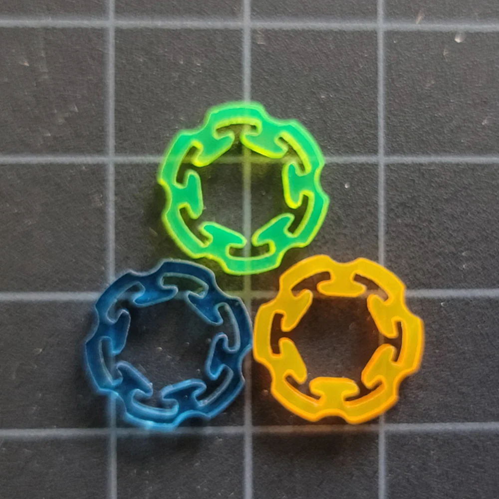 Laser Cut SMA Thumb Nut - 1PC — Flower / Yellow