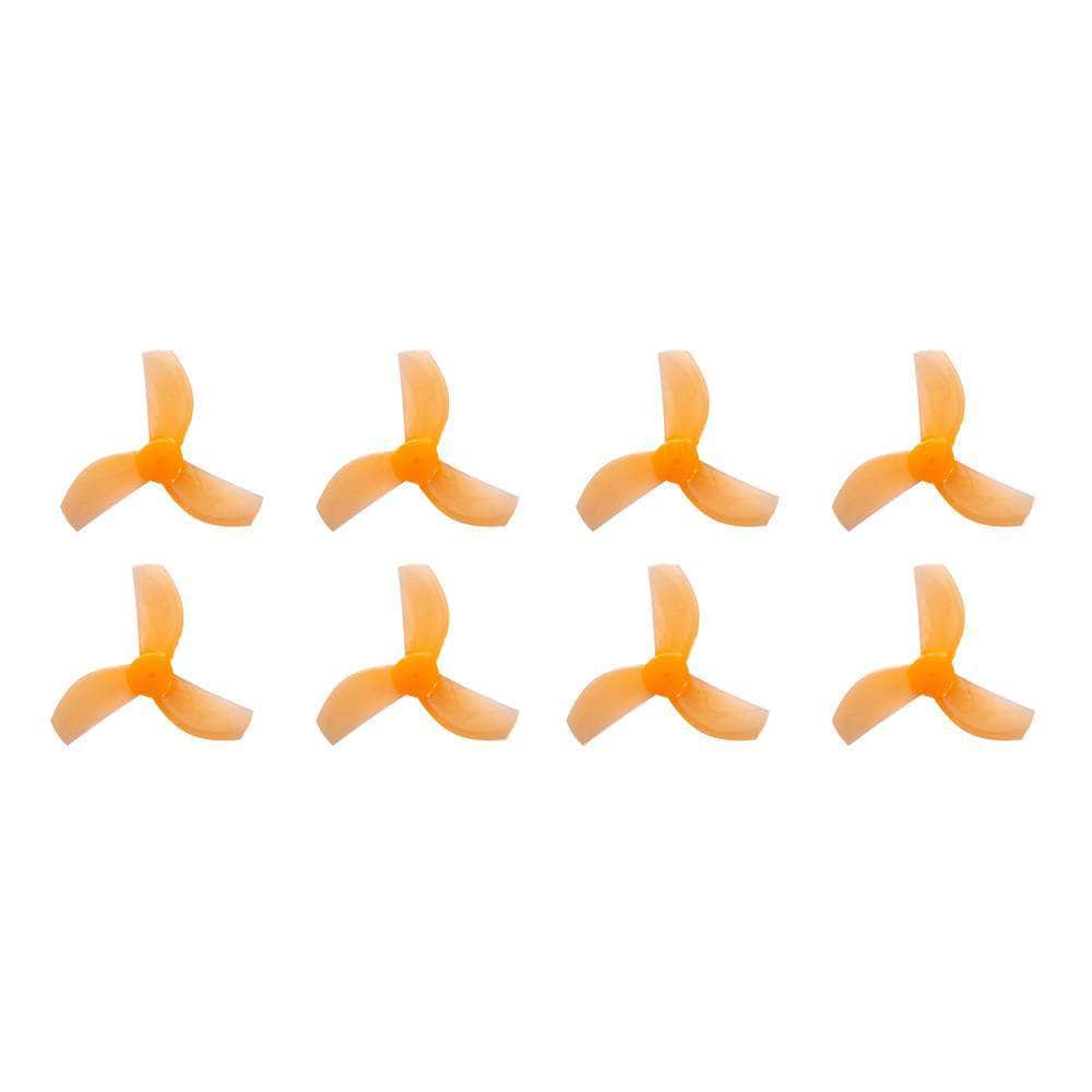 Gemfan 35mm-3 Tri-Blade Micro/Whoop Prop 8 Pack (1mm Shaft) - Choose Your Color — Orange