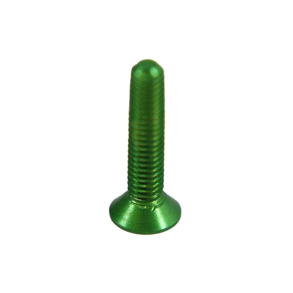M3 7075 Aluminum Counter Sunk Hex Screw (20PCS) - Choose Your Color & Size — Green / 14mm