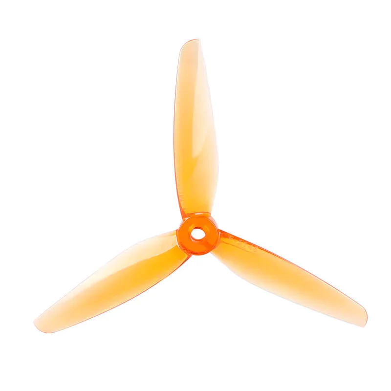 T-Motor F5146 3-Blade Racing Propeller For FPV Drone (Set of 4) - Choose Color — CLEAR ORANGE
