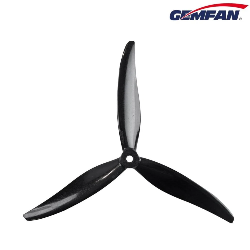 Gemfan Cinelifter 7" 7035 7x3.5x3 Tri-Blade Propellers - Choose Your Color — Black
