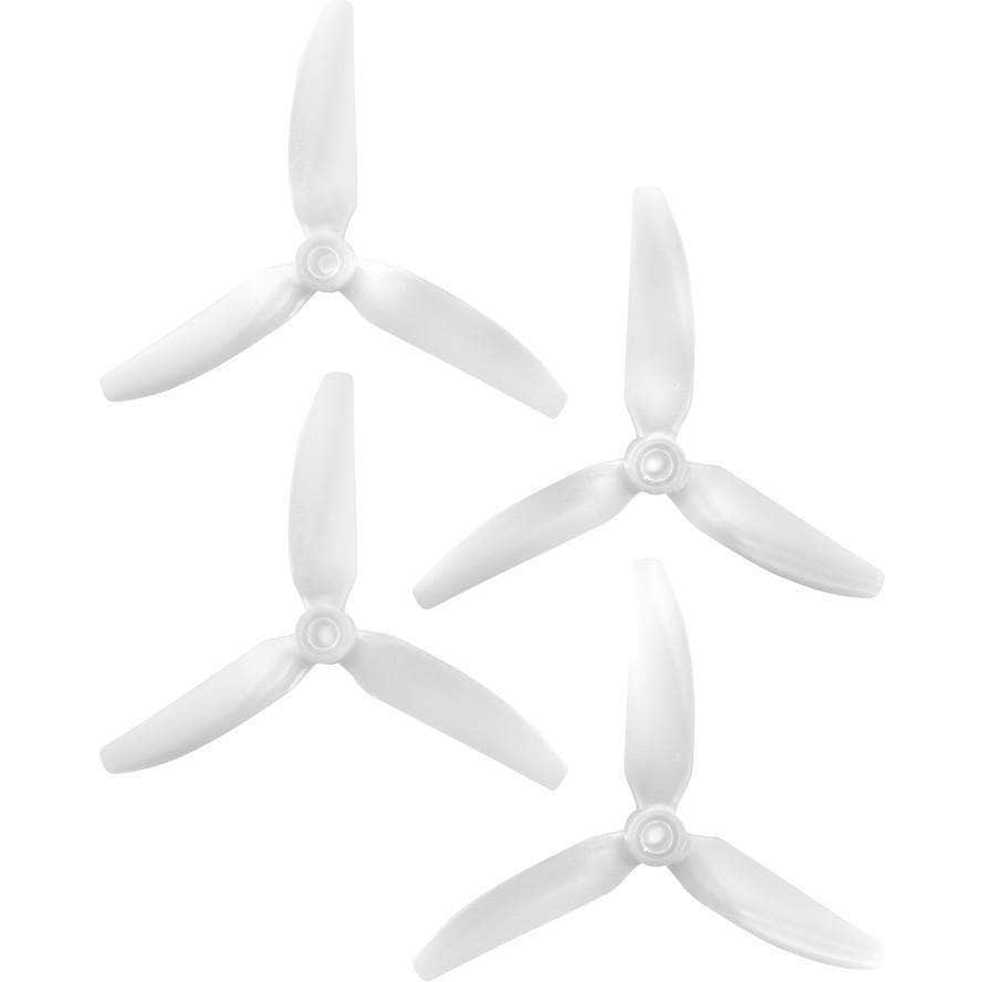HQ Prop 5x4.3x3 V1S Tri-Blade 5" Prop 4 Pack - Choose Your Color — Clear