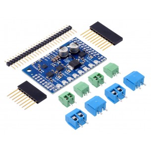 Motoron M3S256 Triple Motor Controller Shield - 3-kanałowy sterownik silników DC dla Arduino (do montażu)