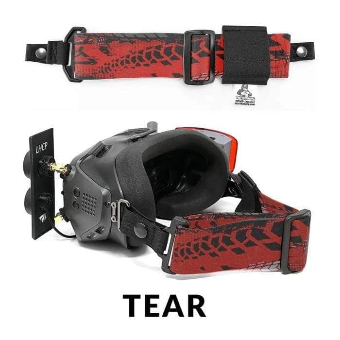FatStraps 2" FPV Goggle Strap for Fatshark, Walksnail or DJI - Choose Your Style — HD Thick (Snap Loop) / Tear