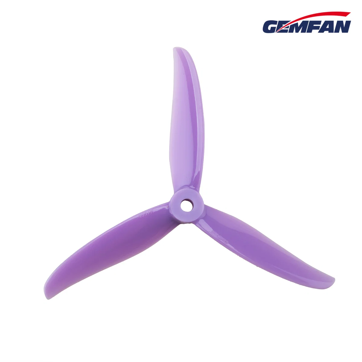 Gemfan Hurricane 4937 Tri-Blade 4.9" Propeller (2CW+2CCW) - Choose Color — Purple