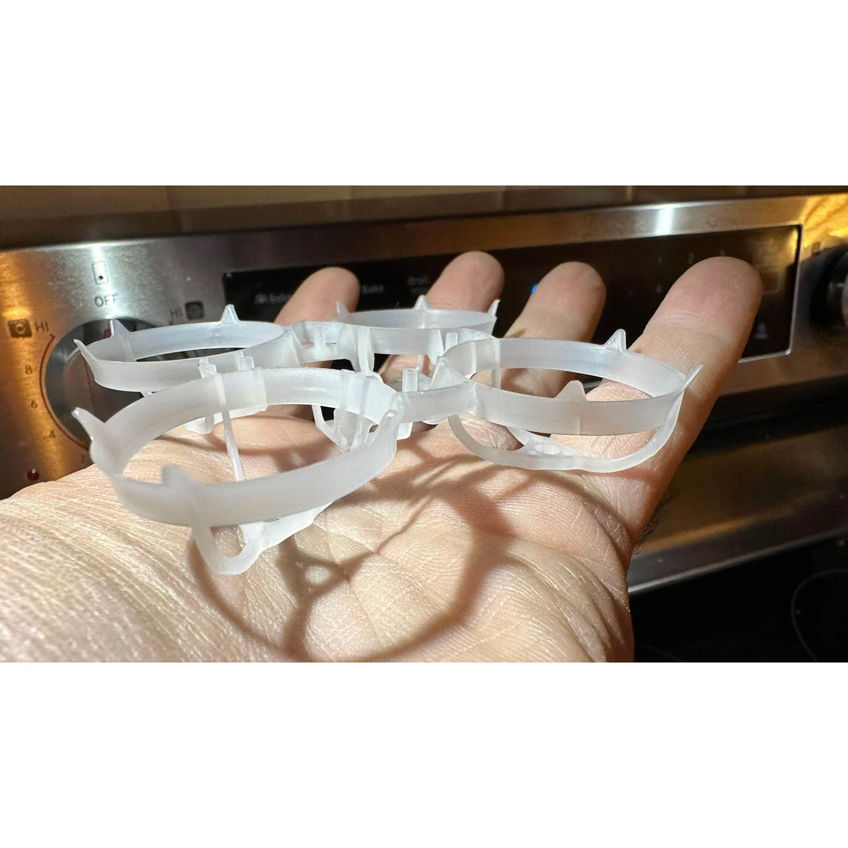 weBLEEDfpv x Fractal Engineering The Crown FPV 65mm Whoop Frame — CLEAR