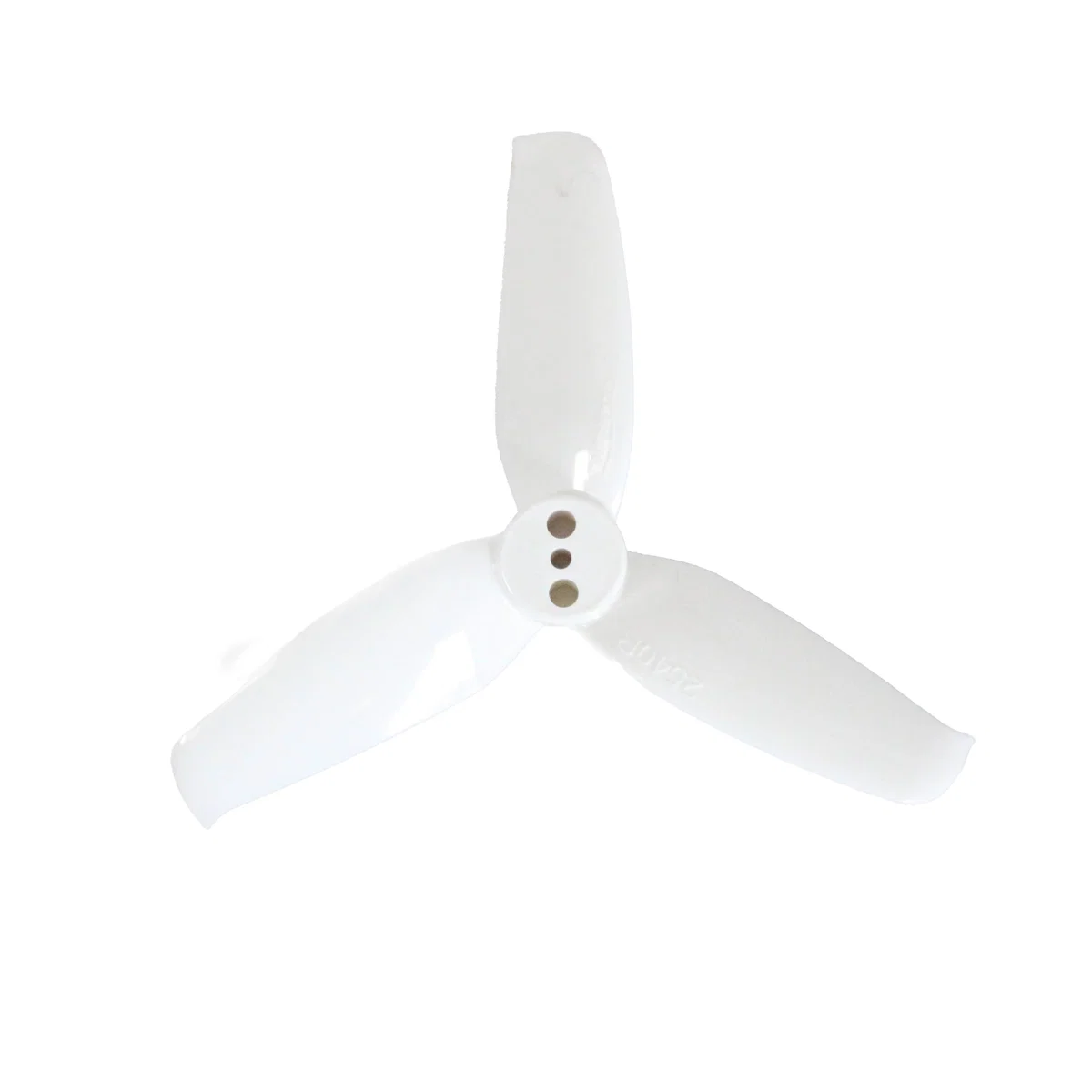 Gemfan Flash 2540 Tri-Blade 2.5" Prop (1.5mm Shaft) 8 Pack - Choose Your Color — White