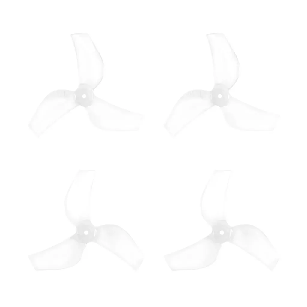 Śmigła Gemfan 1219S 3-łopatkowe (wał 1,0 mm) - przezroczyste