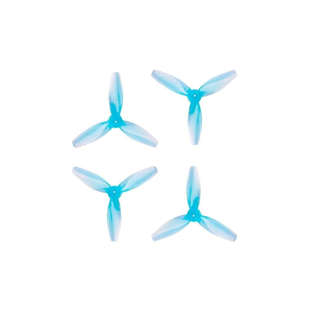 Gemfan 2412 3-Blade Propeller (Set of 8) - 1.5mm Shaft — Blue