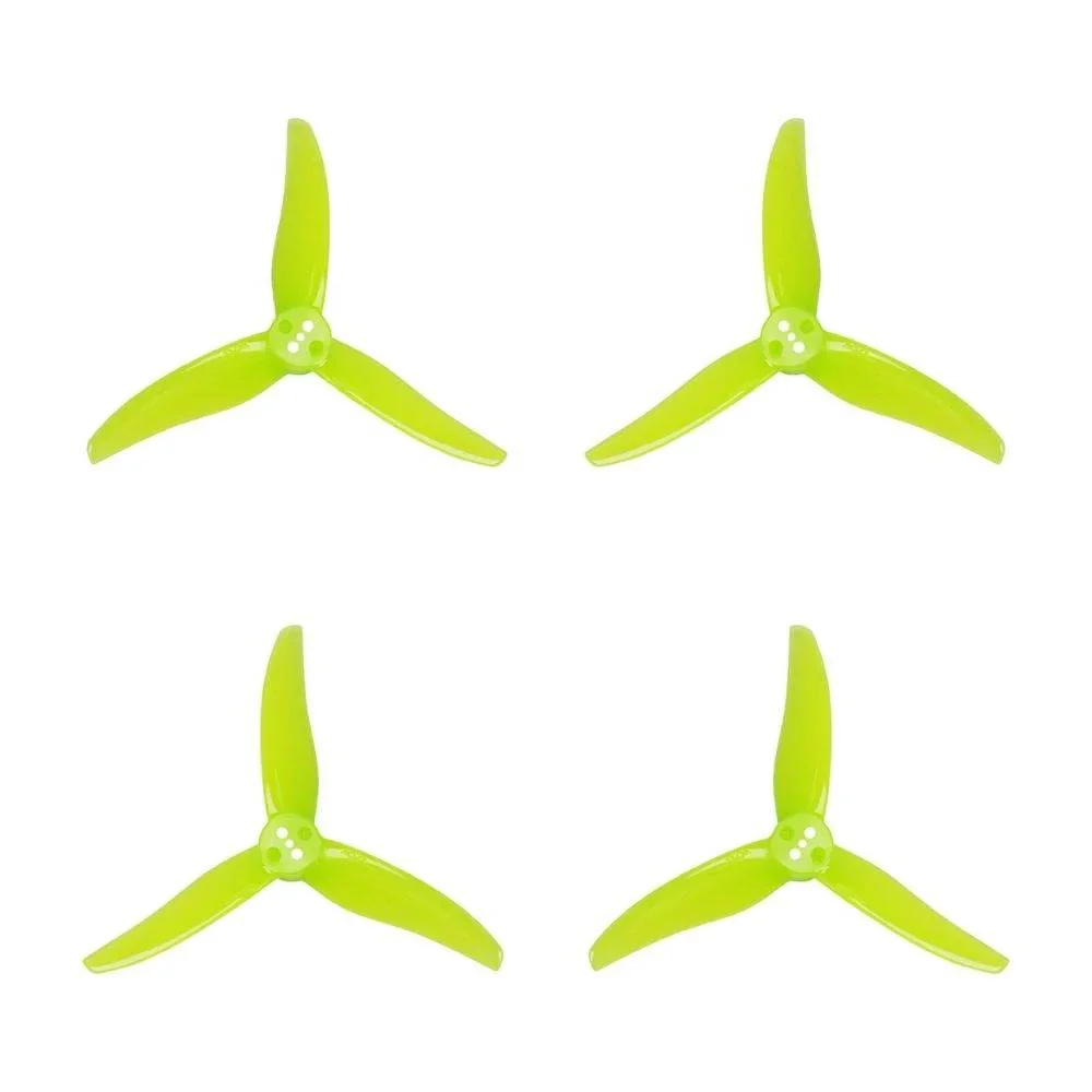 Gemfan 3525 Hurricane 3-Blade Propeller (Set of 4) - 1.5mm — Yellow