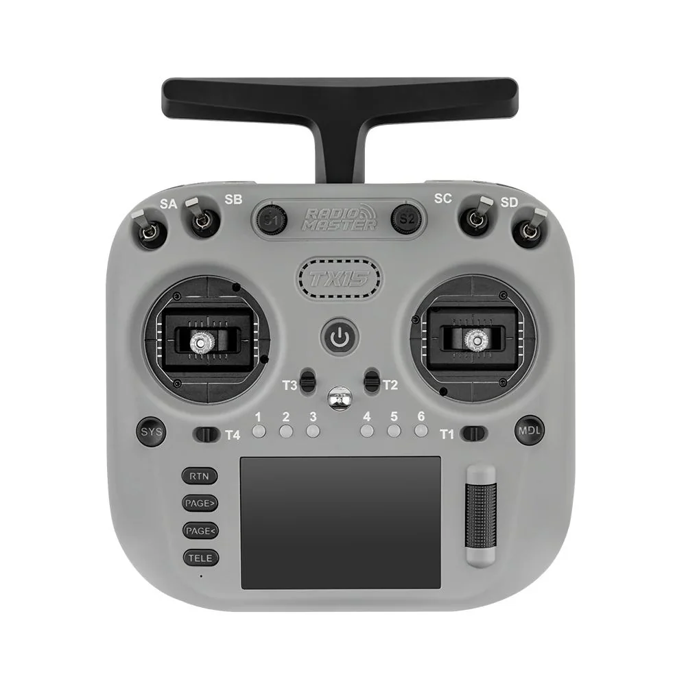RadioMaster TX15 M2 ELRS 2.4GHz/900MHz 3.5-inch Touchscreen Display V5.0 Hall Sensor Gimbals Radio Controller - Choose Color — Grey