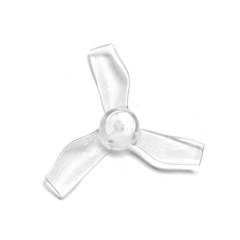 Gemfan 1219-3 Durable Tri-Blade 31mm Micro/Whoop Prop 8 Pack (1mm Shaft) - Choose Your Color — Clear