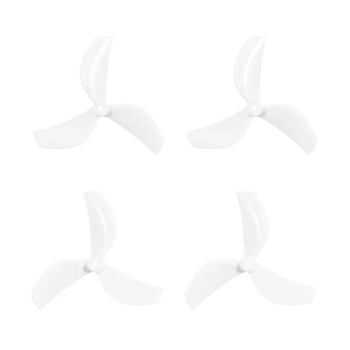 Śmigła 3-łopatkowe Gemfan 45 mm (wał 1,5 mm, 4 szt.) - białe